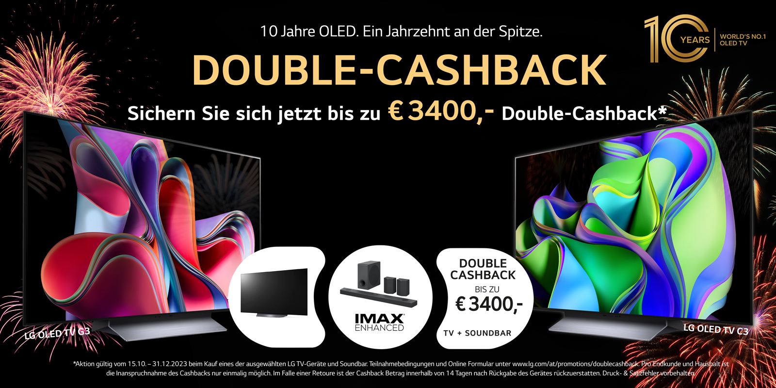 LG Double Cashback 2023 Banner