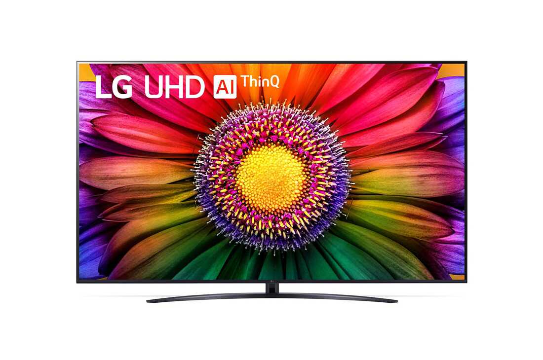 LG 86'' LG UHD TV UR81, Eine Frontansicht des LG UHD TV, 86UR81006LA