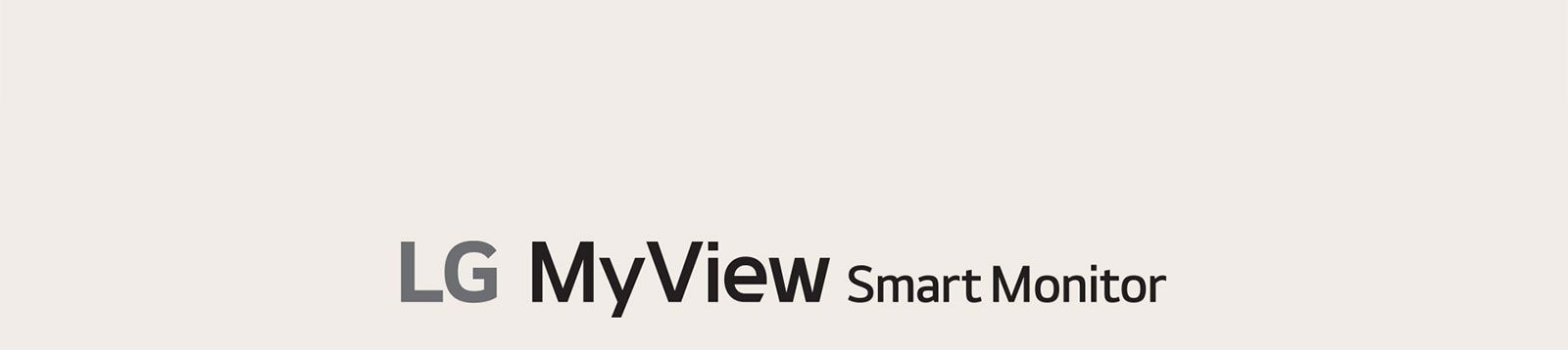 LG MyView Smart Monitor logo.