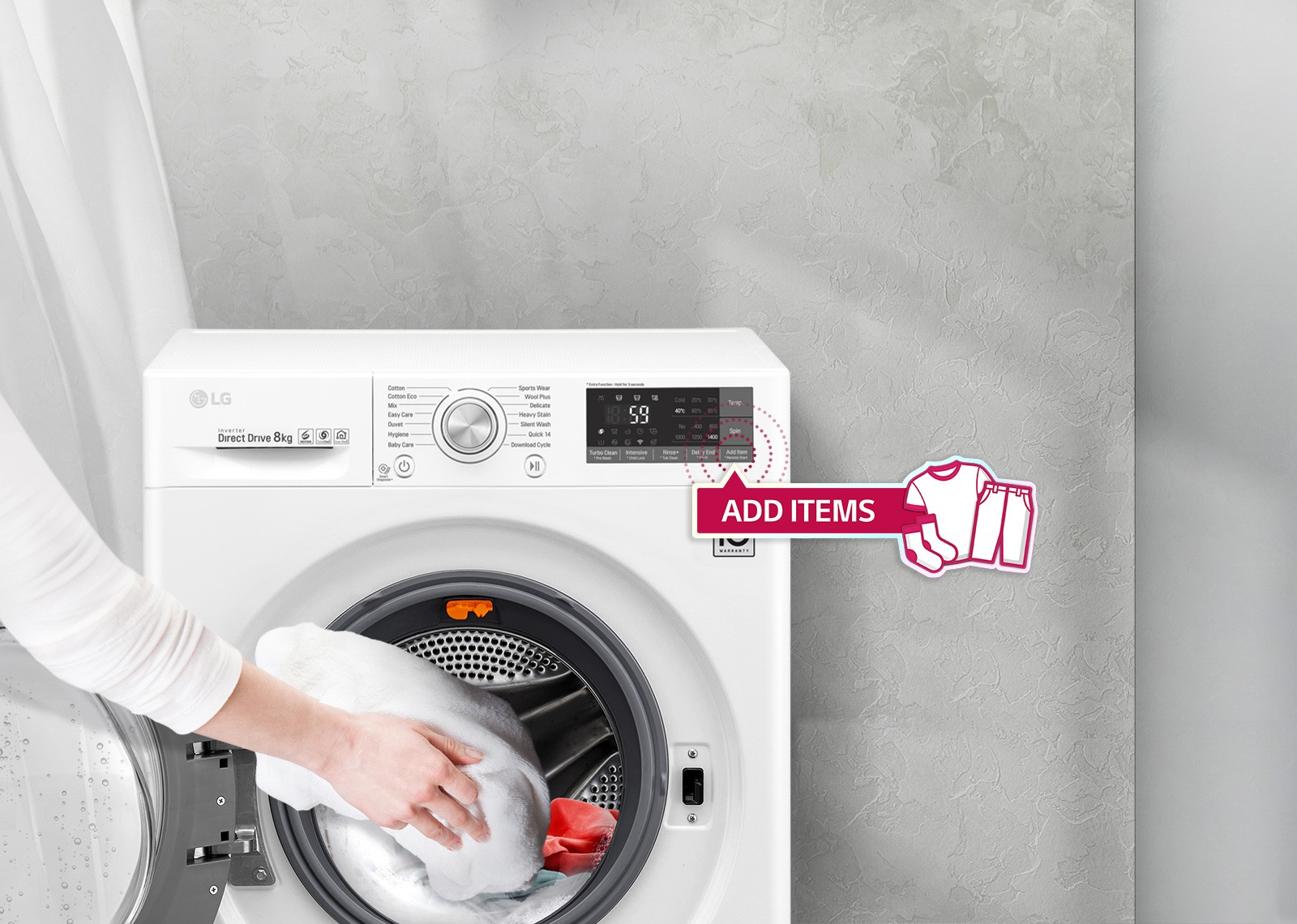 Lg Front Load Washing Machines Wd1408ncw 8kg Front Loader Lg