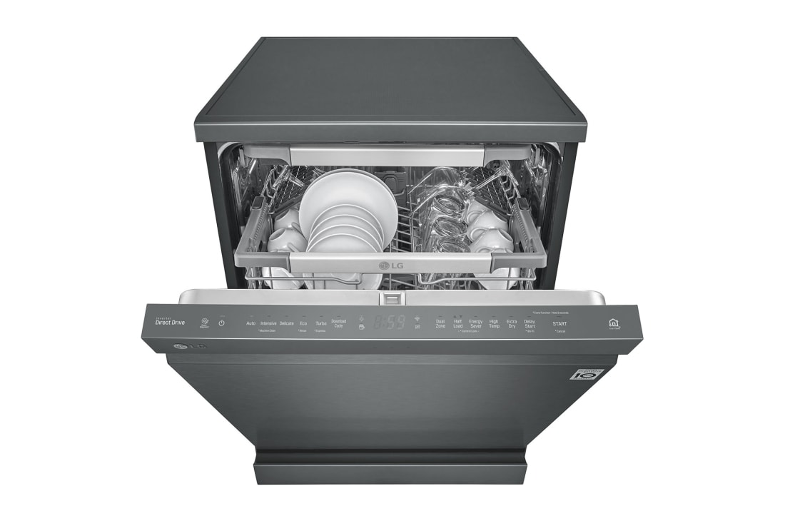 LG LG Top Control Smart Dishwasher with QuadWash - Black