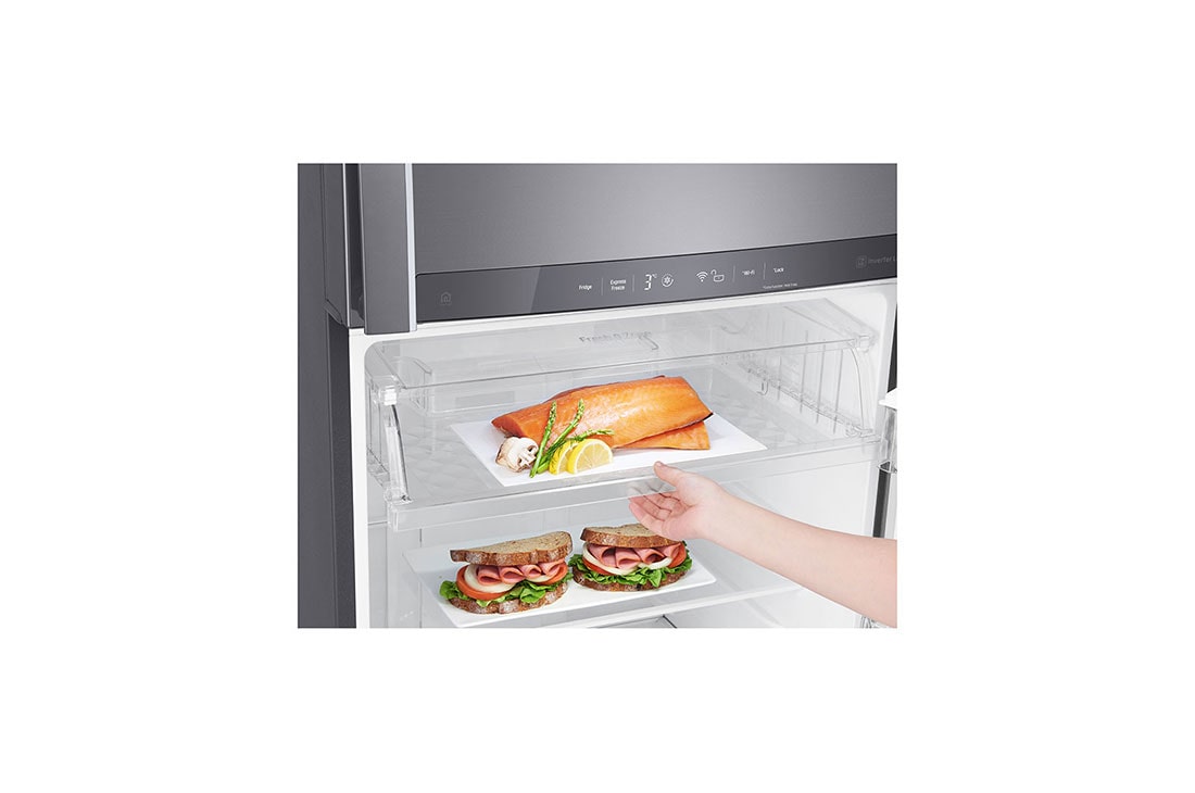 lg 471l top mount fridge with automatic ice maker