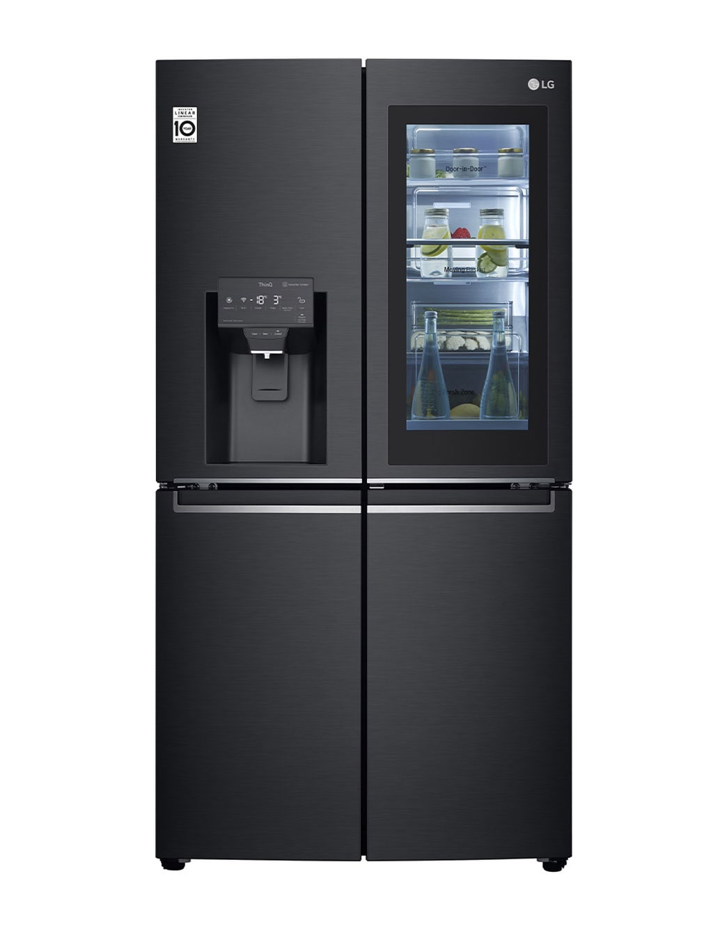 lg 847l instaview refrigerator gf v910mblc