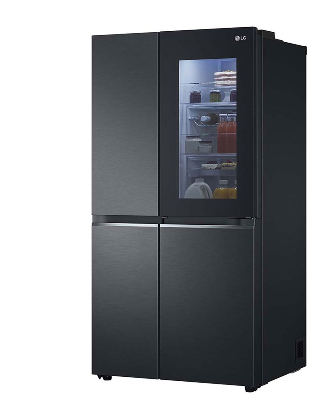 lg gs vb655mbl 655l side by side fridge matte black