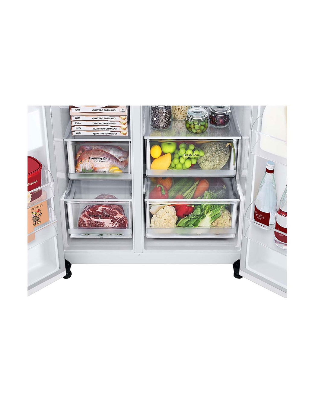 LG 655L Side by Side Fridge in White Finish | LG Australia