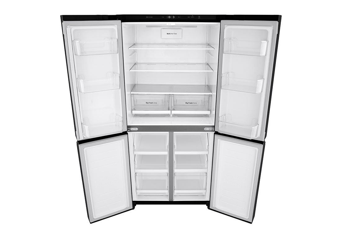 lg gf b530bl 530l french door slim design fridge