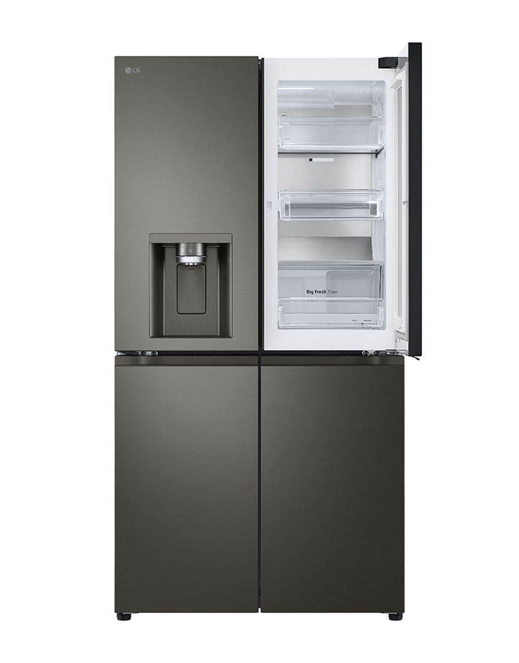 lg black stainless french door refrigerator