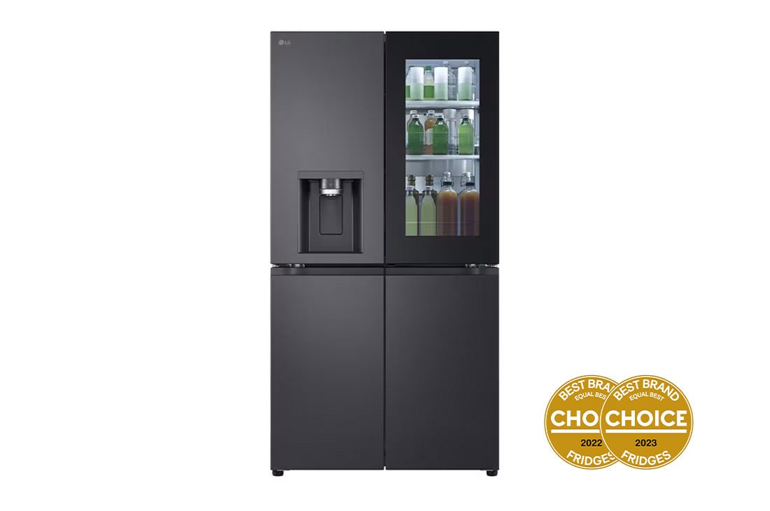 LG 642L French Door Fridge with Craft Ice™ , Front View, GF-V700MBLC