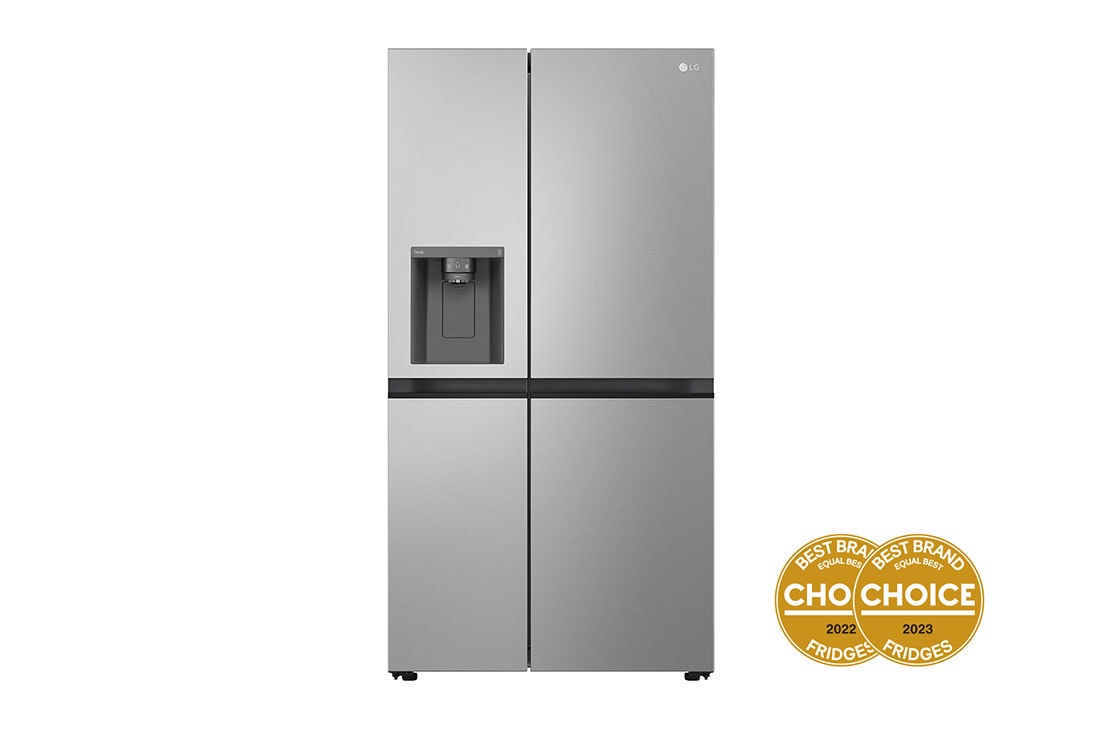 LG 635L Side by Side Fridge with Craft Ice™ , front, GS-D600PLC