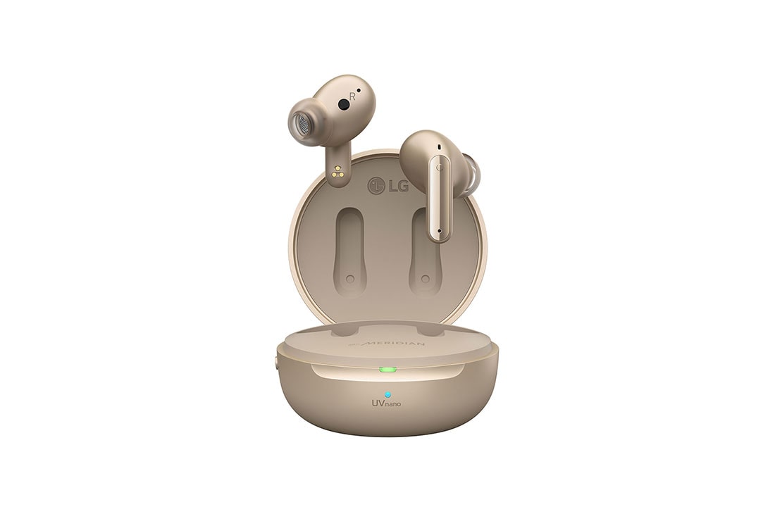 LG TONE Free FP9E Wireless Earbuds with Plug & Play, front view, FP9E
