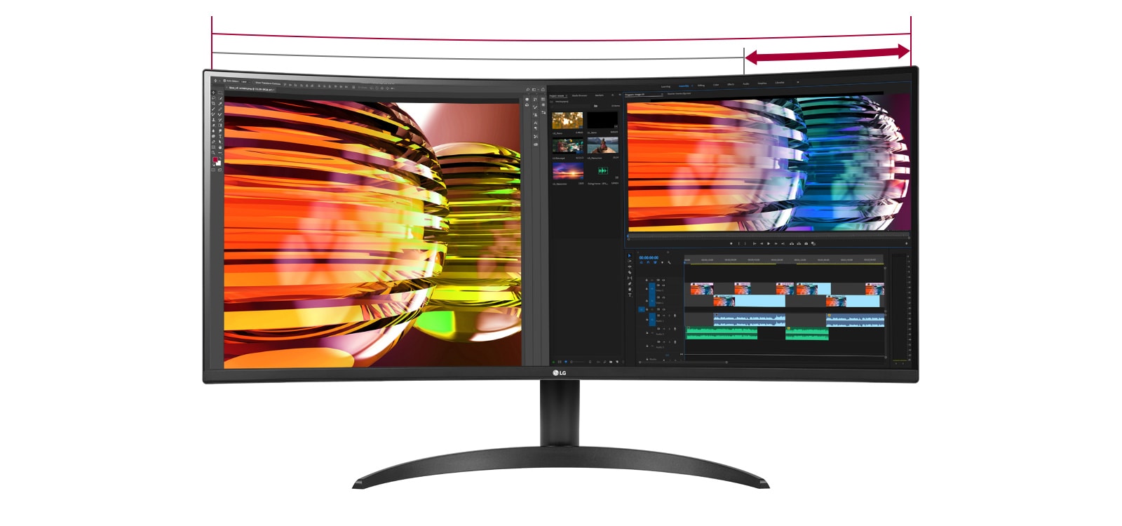 LG 34'' 34WP60C-B | 21:9 Curved UltraWide™ Monitor | LG Australia