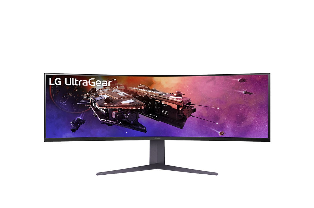 LG 45'' UltraGear™ QHD 1ms 200Hz Curved Gaming Monitor with USB Type-C™, Front view, 45GR75DC-B
