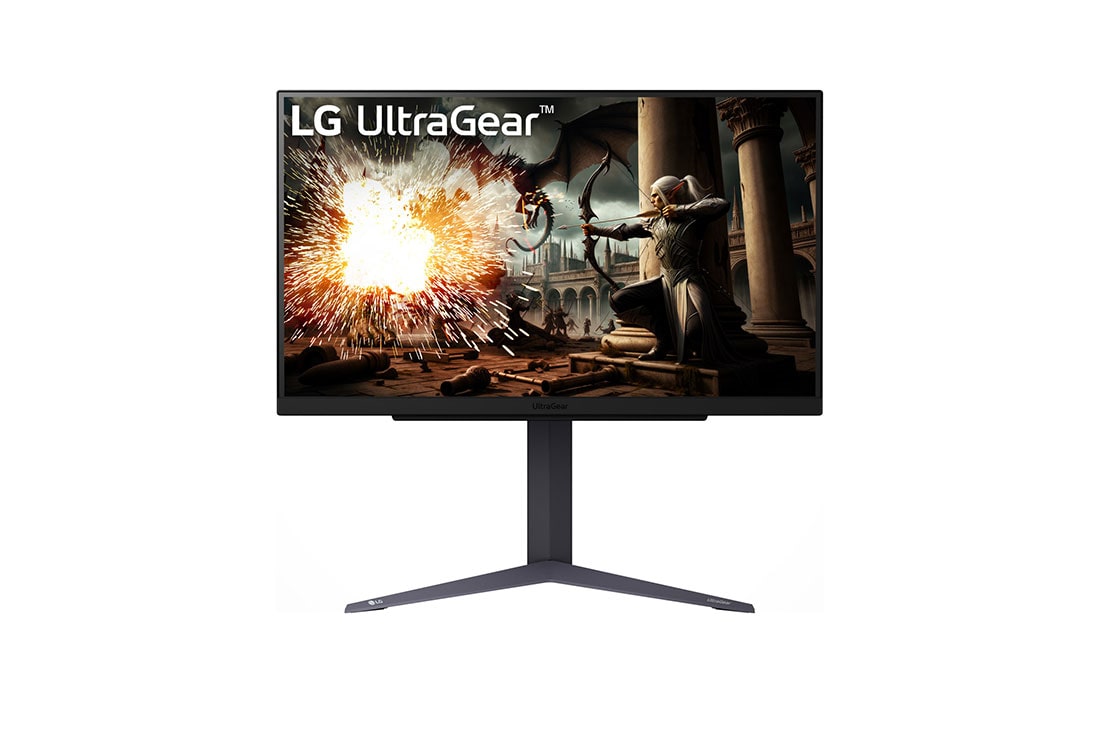 LG 27” UltraGear™ QHD IPS 200Hz gaming monitor | 1ms (GtG), HDR10, front view, 27GS75Q-B