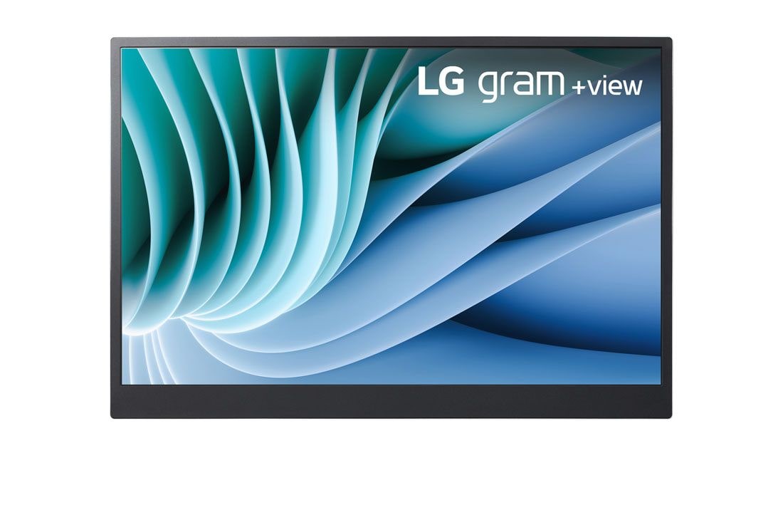 LG 16-inch +view for LG gram Portable Monitor with USB Type-C™, Front view, 16MR70