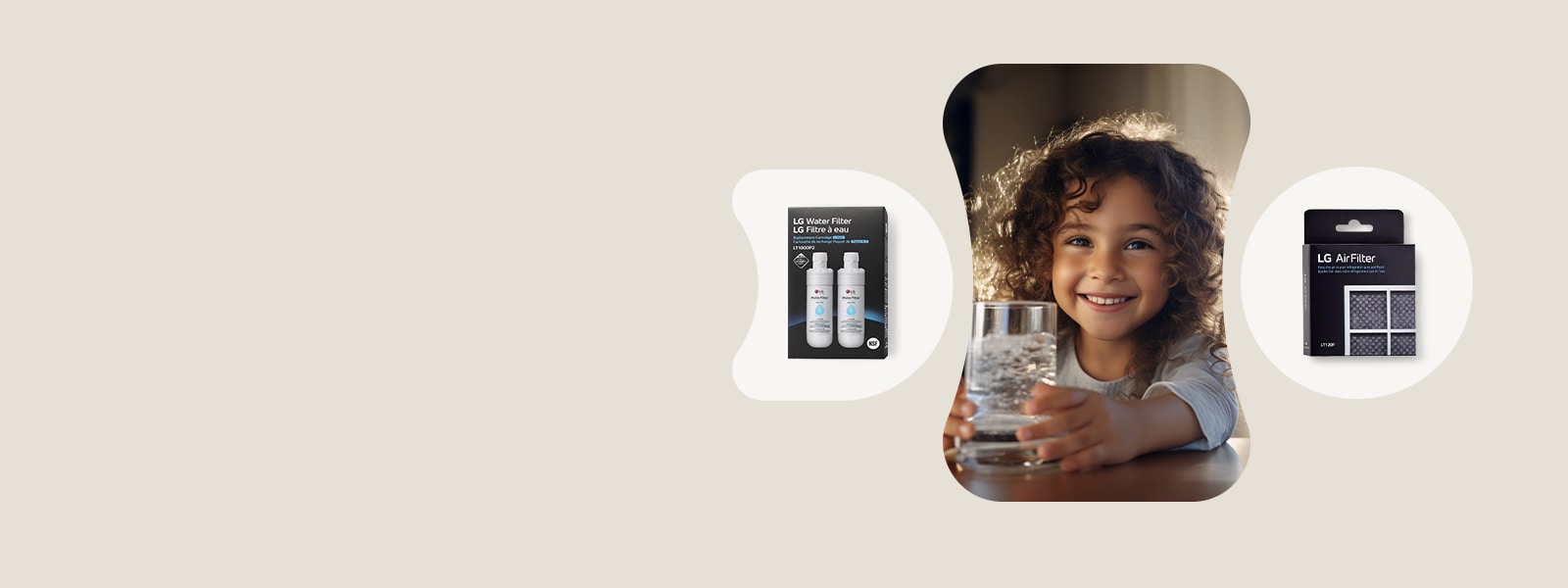 Buy a 2 pack of LG Water Filters and get a Bonus LG Air Filter*1