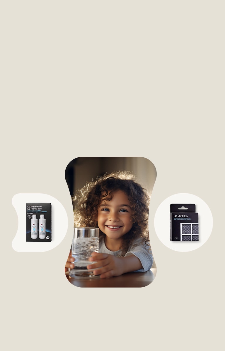 Buy a 2 pack of LG Water Filters and get a Bonus LG Air Filter*2