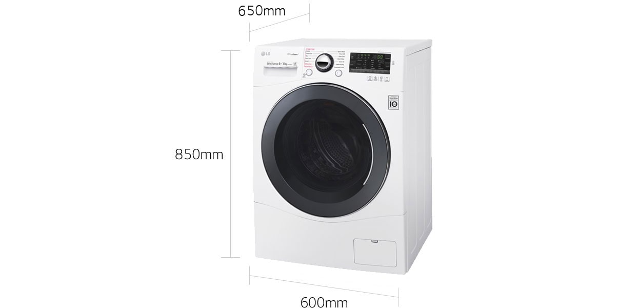 lg washer dimensions