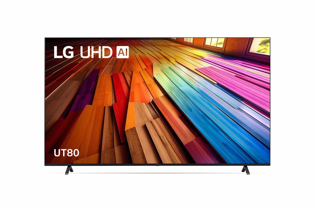 LG 86 Inch LG UHD UT80 4K Smart TV, Front view , 86UT8050PSB