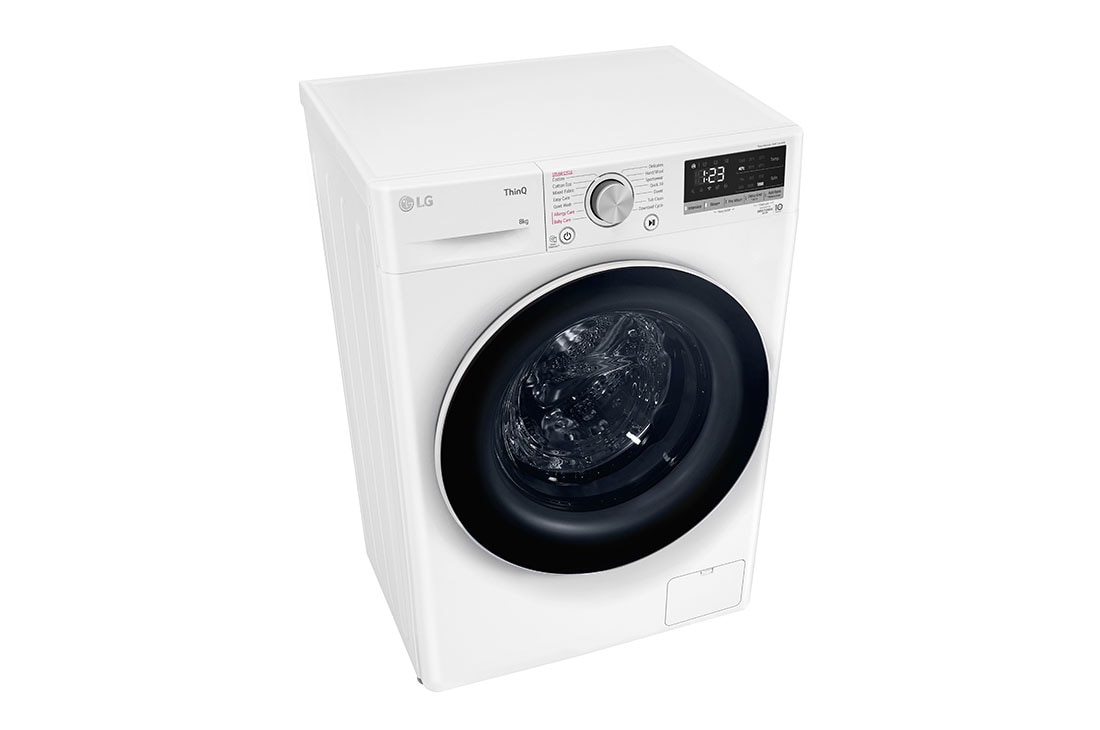 lg series 5 8kg front load washing machine with steam