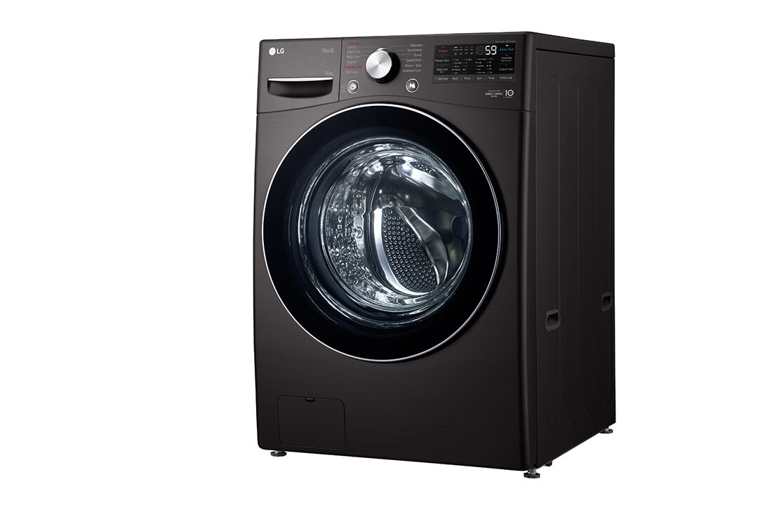 lg series xl 14kg front load washing machine silver