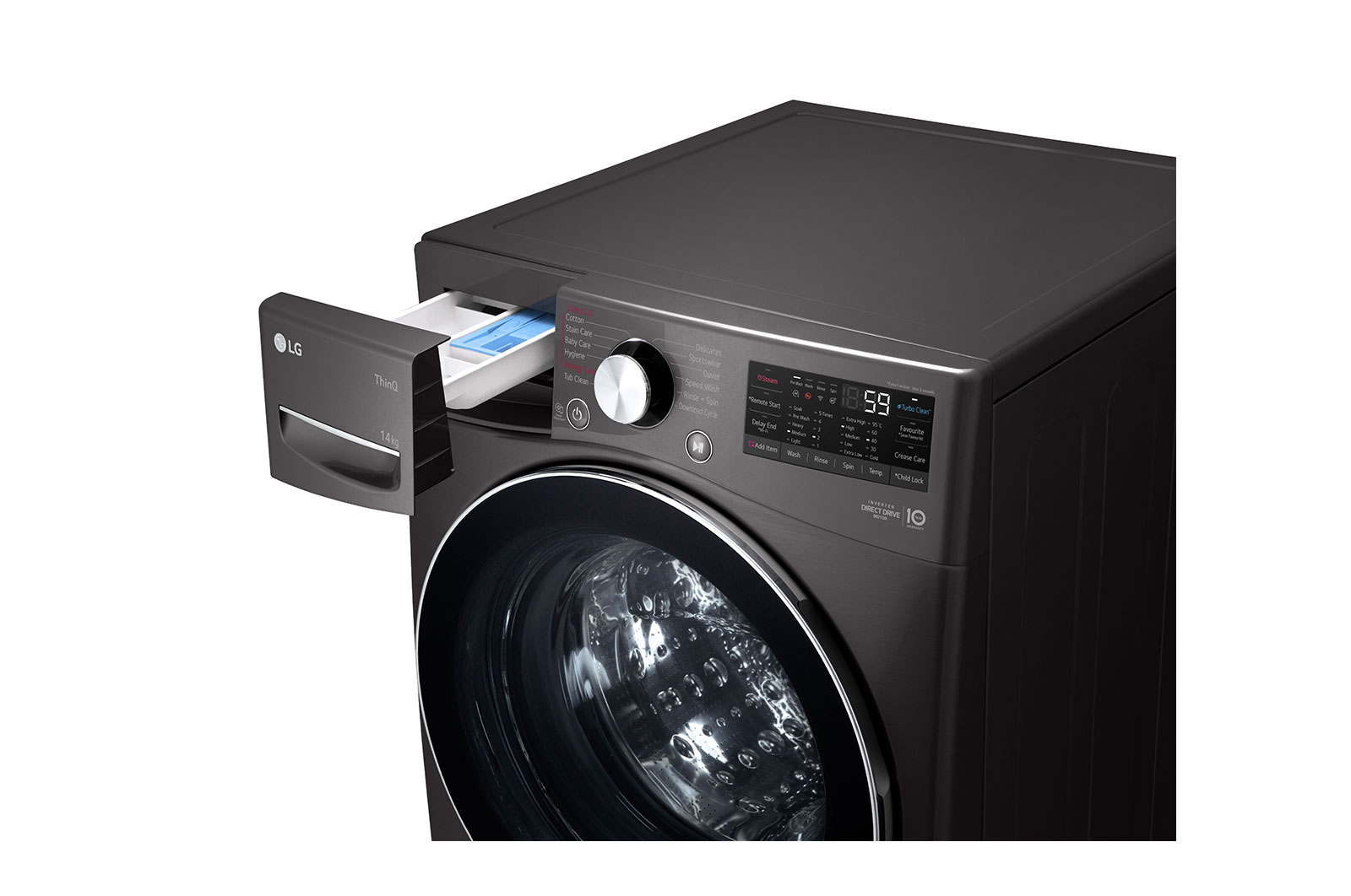 14kg Front Load Washing Machine WXL1014B LG Australia