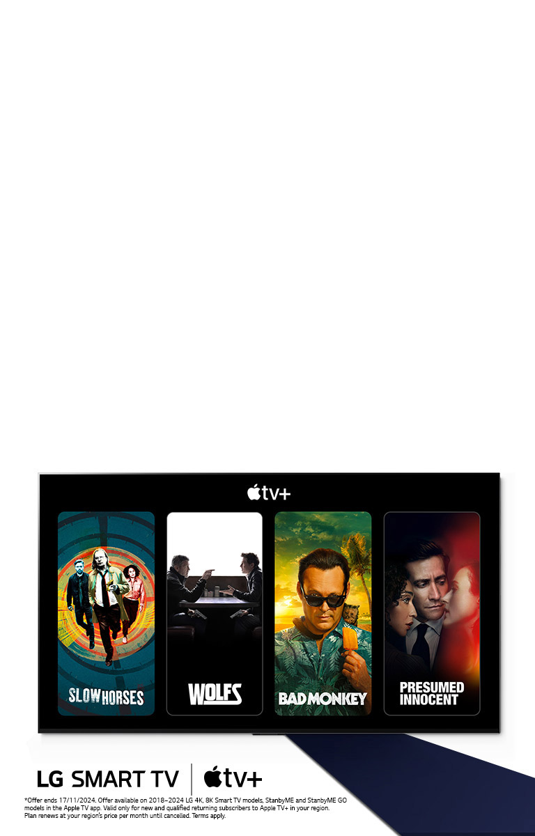 Image of Apple TV title images on LG TV