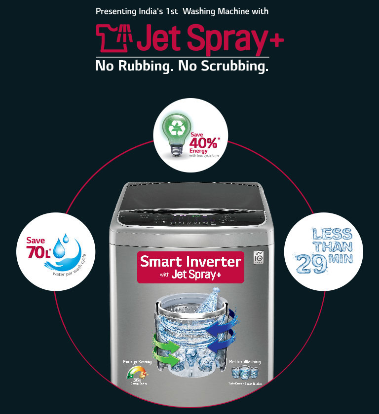 lg smart inverter jet spray washing machine