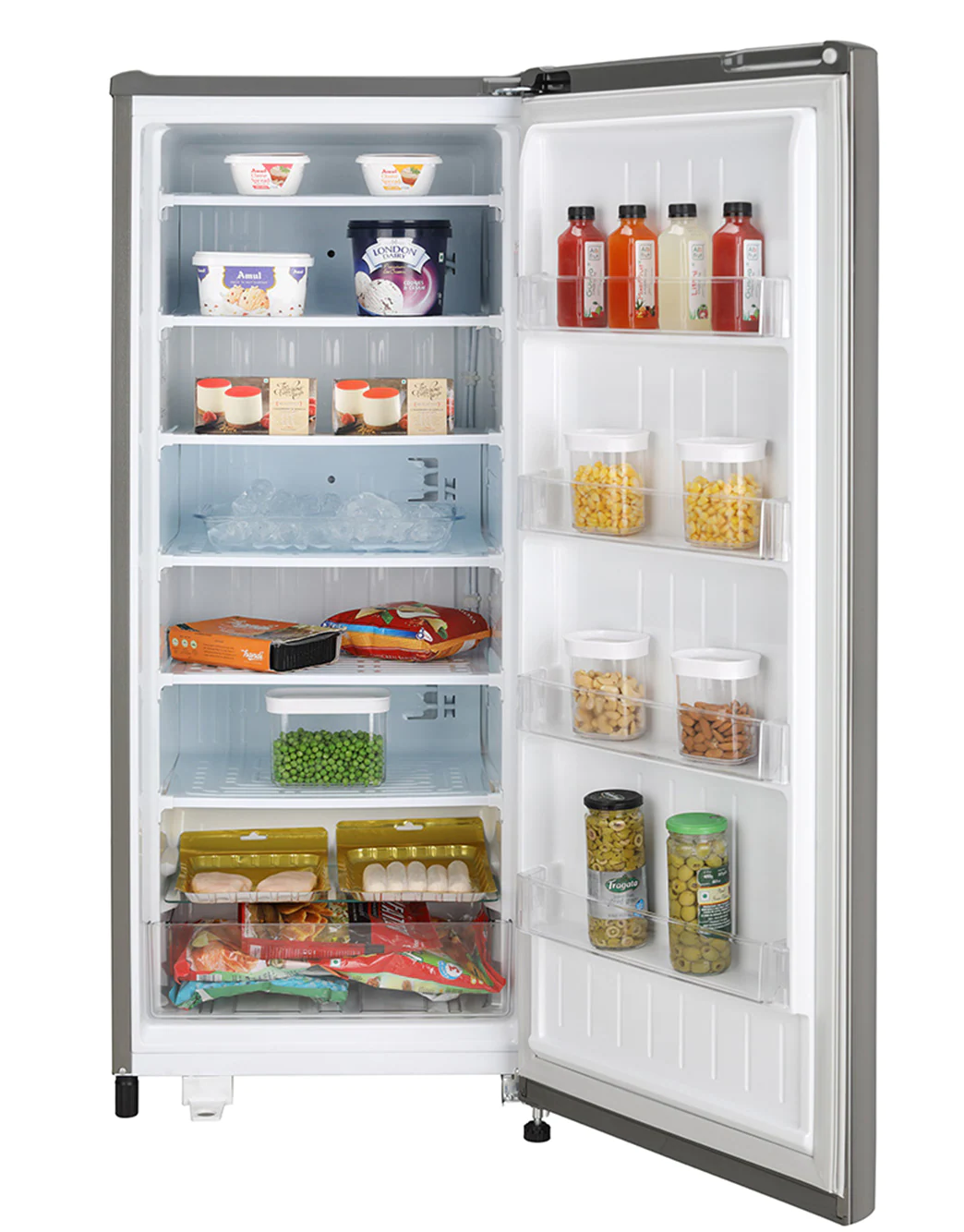 171L One Door Fridge with Vertical Freezer in Steel | LG BD