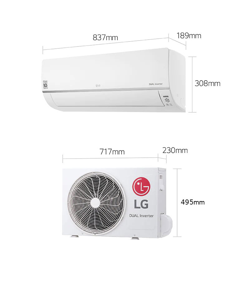 Lg 1 ton dual 2024 inverter ac price