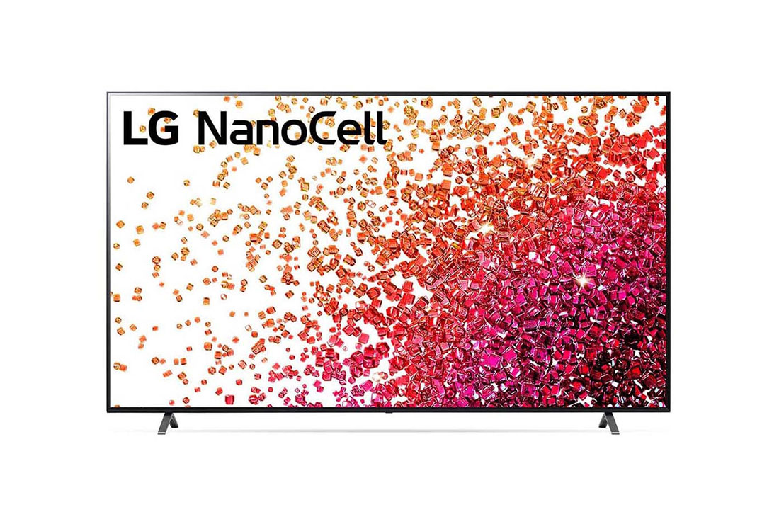 LG Nano75 86'' 4K NanoCell TV, A front view of the LG NanoCell TV, 86NANO75TPA