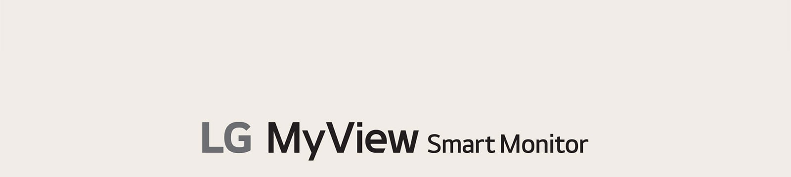 Logo LG MyView Smart Monitor.