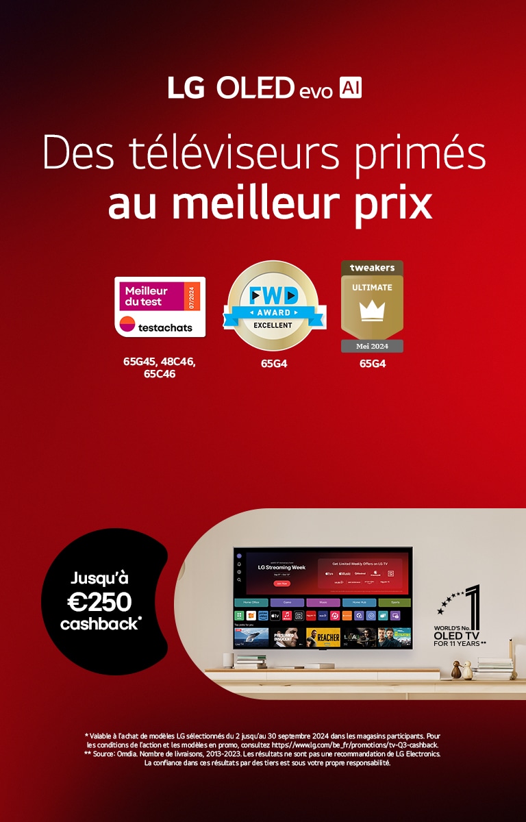 Image de la célébration des 10 ans de webOS pendant la LG Streaming Week, avec des partenaires de contenu mondiaux