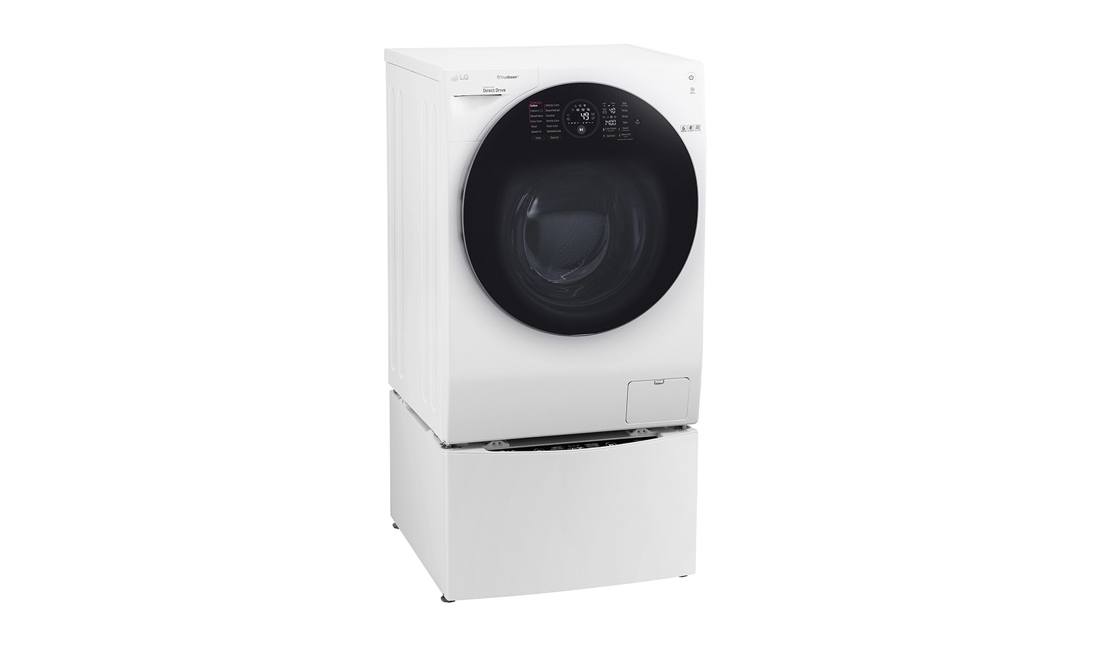 Lave-linge LG à chargement frontal (Lavage et Séchage), Charge : 7/4 kg,  Argent, Moteur Inverter Direct Drive, 6 Mouvements associés DD, Steam+,  TurboWash