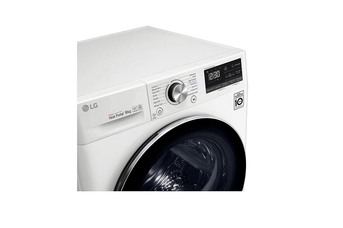 Sèche-linge Pompe à Chaleur LG RC80V9AV2W 8Kg A+++ Blanc