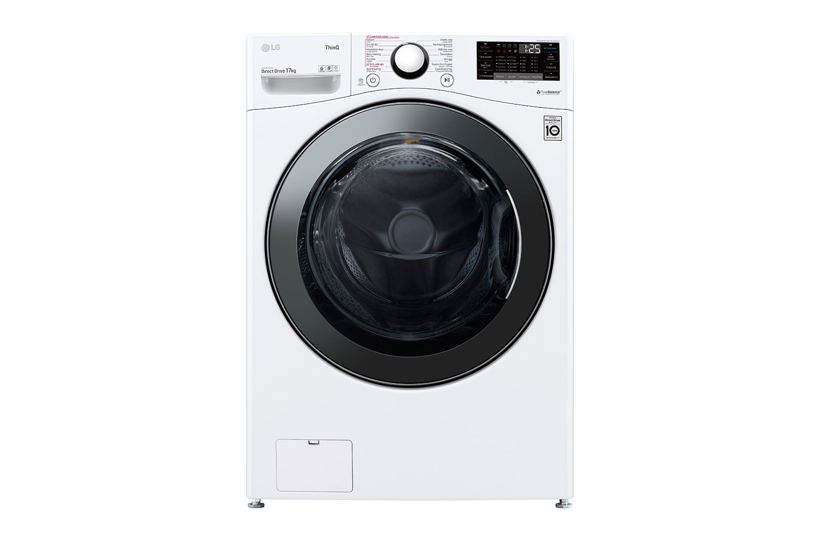 LG Lave-linge grande capacité de 17KG, Economique, silencieux et durable  grâçe au moteur direct drive, True Steam™, 10 ans de garantie sur le  moteur DD