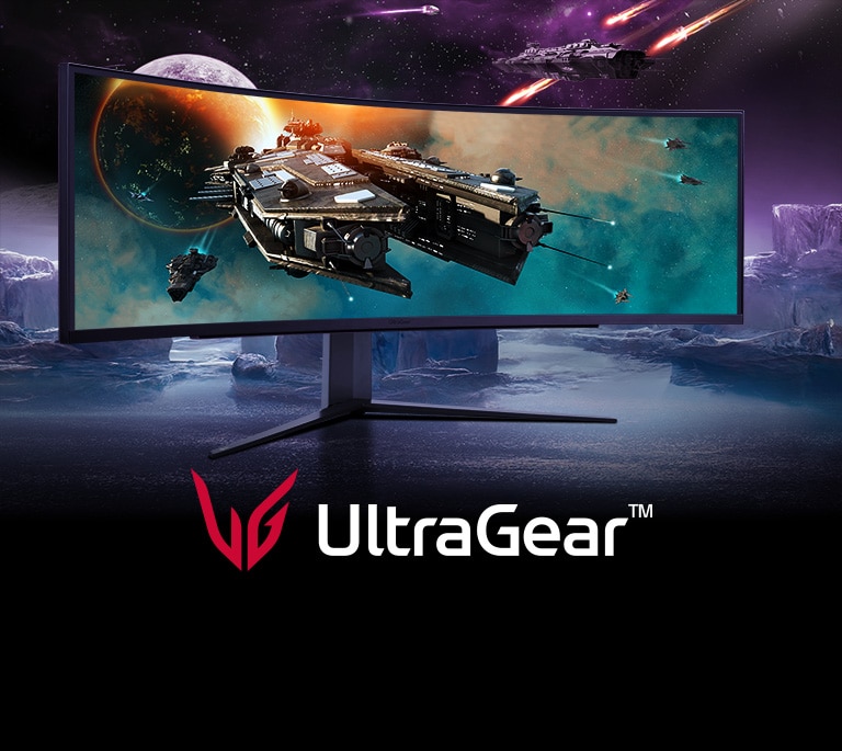 Moniteur de jeu UltraGear™ Dual QHD incurvé de 49 pouces au format d'image  32:9 avec taux de rafraîchissement de 240 Hz