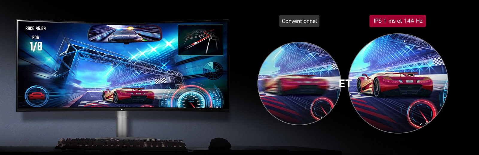 LG va dévoiler un écran gaming 144 Hz de 38 pouces incurvé lors du CES