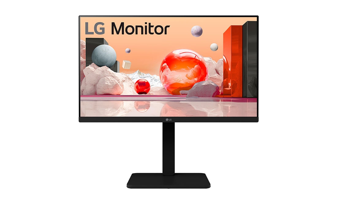 LG Moniteur Full HD IPS de 24 pouces, vue avant, 24BA450-B