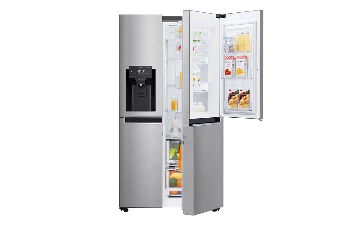 LG 625L capacité | DoorCooling+™ | Door-in-Door™ | Moist Balance Crisper™| Total no Frost | Distributeur d'eau et de glaçons | Compresseur Linéare Inverter , GSJ760PZZE, GSJ760PZZE