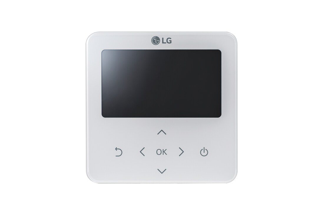 LG Индивидуален контролер, кабелен контролер, Standard III, бял, 'Изглед отпред, PREMTB100