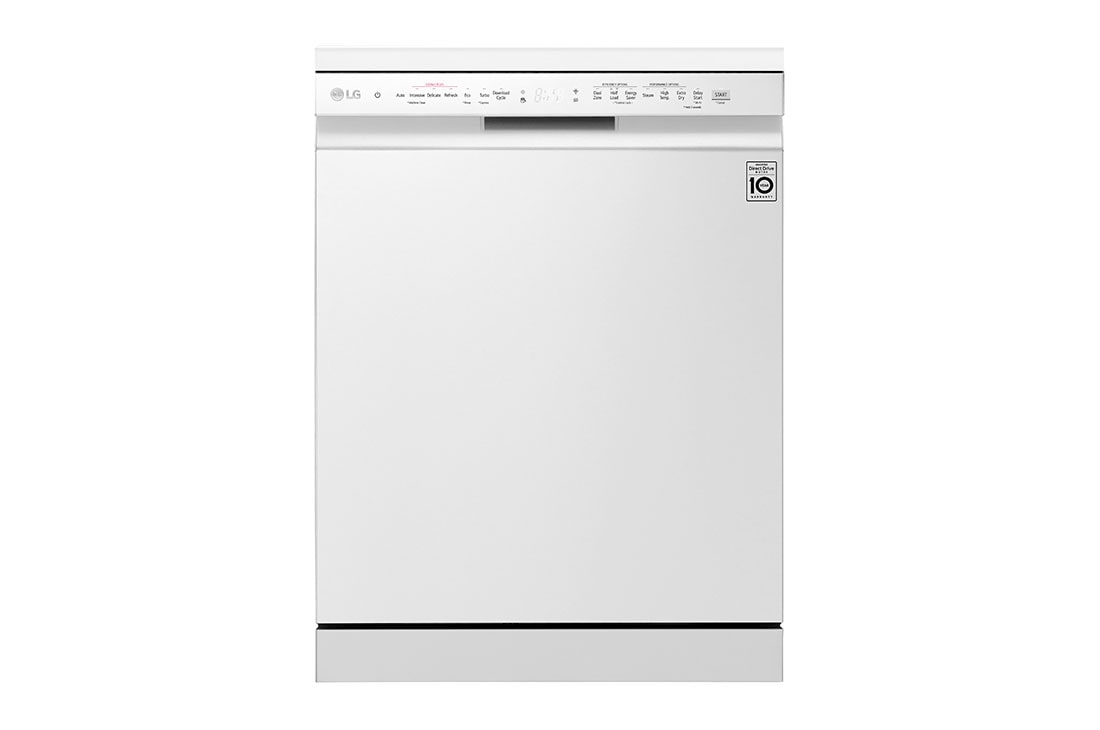 LG QuadWash™ Съдомиялна с пара TrueSteam™ технология, 14 комплекта съдове, ThinQ™ WiFi, DF222FWS, DF222FWS