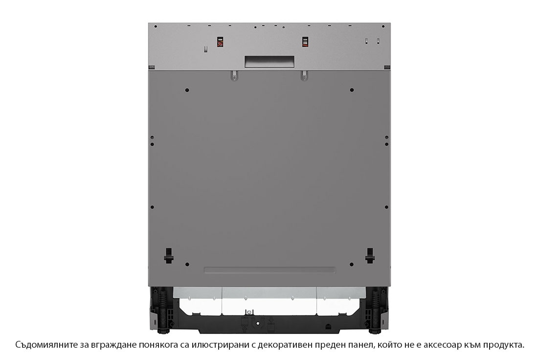 LG QuadWash™ Съдомиялна за вграждане, 14 комплекта съдове, ThinQ™ WiFi, Front view, DB242TX