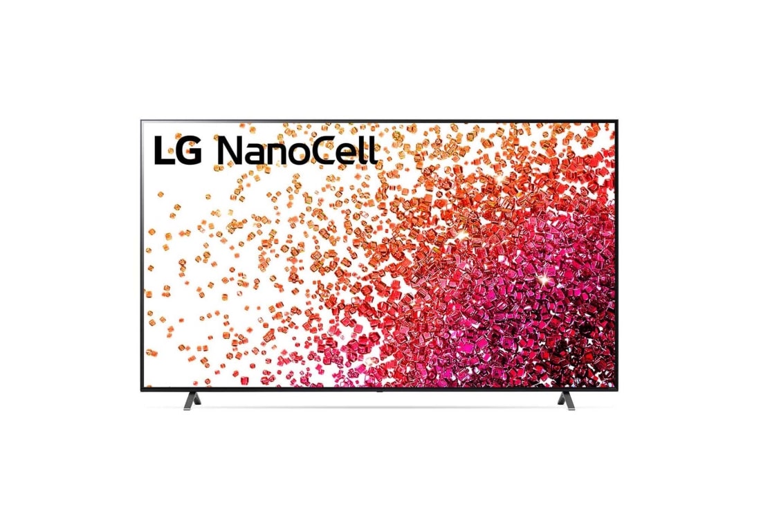 LG 86'' (217 cm) 4K HDR Smart Nano Cell TV, Изглед отпред на LG NanoCell TV, 86NANO753PA