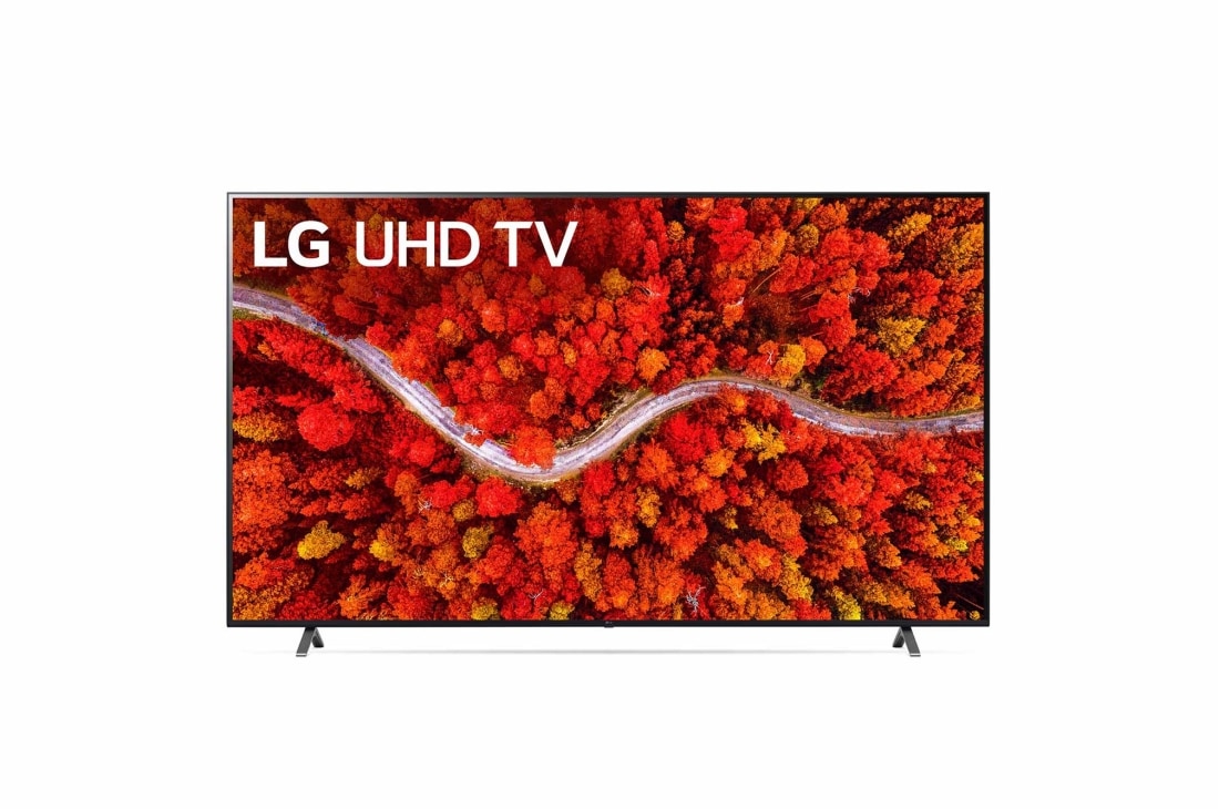 LG 75'' (191 cm) 4K HDR Smart UHD TV, Изглед отпред на LG UHD TV, 75UP80003LA