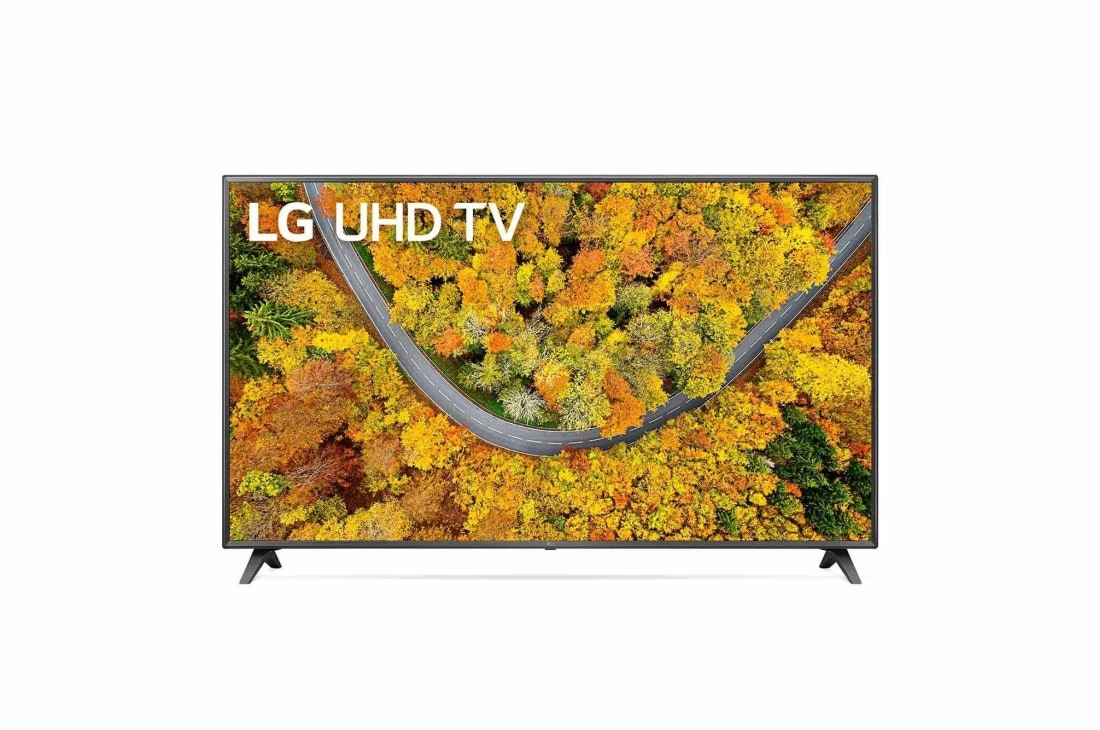LG 75'' (191 cm) 4K HDR Smart UHD TV, Изглед отпред на LG UHD TV, 75UP75003LC