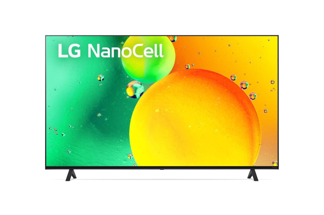 LG NanoCell 65'' NANO75 4K TV, Преден изглед, 65NANO753QC