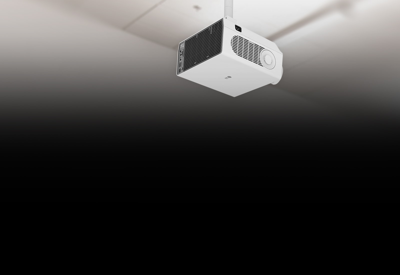 Le modèle BU50N est installé au plafond, et les caractéristiques sont montrées en points vignettes.