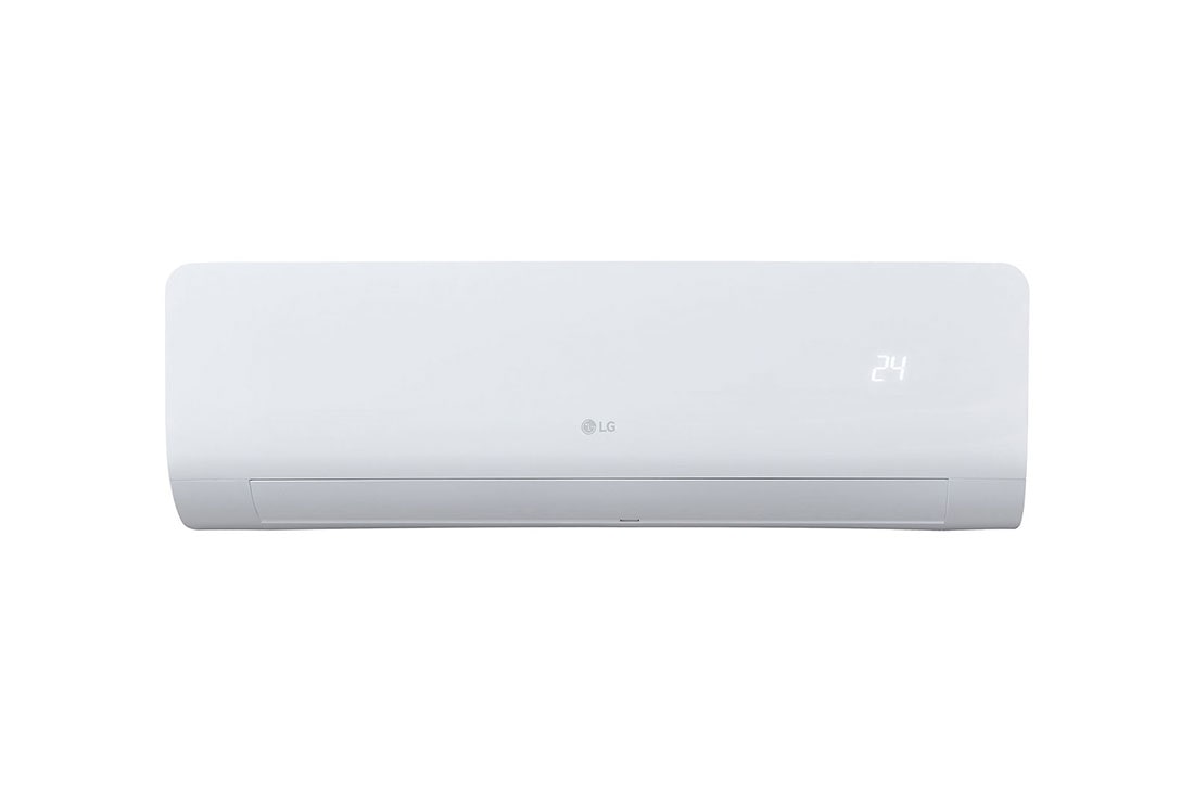 LG Aire acondicionado Minisplit On/Off, 11,000 BTU´s, Solo frio, 220V, Jet Mode, Oscilacion automatica, Smart Operation, front view, SX122CS1