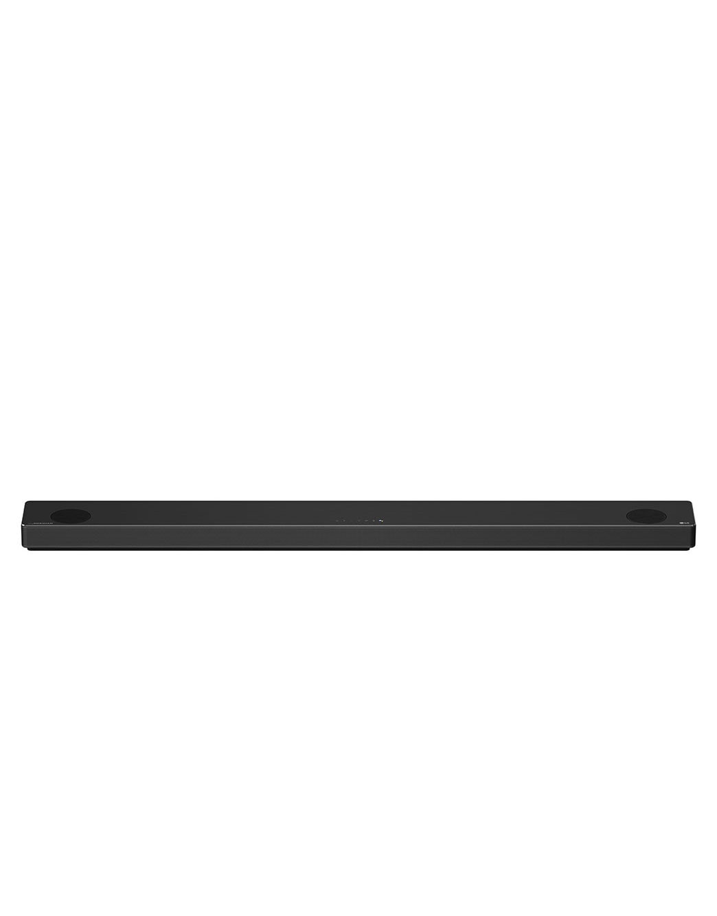 LG SN11RG Barra de Sonido de 7.1.4 Canales de Audio de Alta Resolución con Dolby Atmos®, 770W de potencia, Bocinas con Sonido Envolvente y Asistente de Google integrado., vista frontal de 30 grados, SN11RG