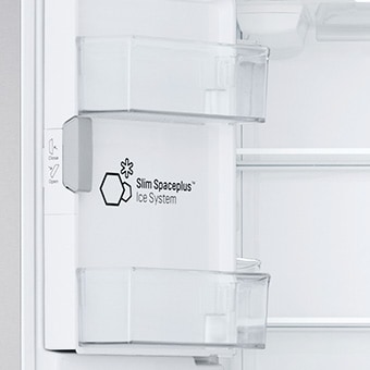 Imagen ampliada del sistema de hielo Slim Spaceplus™.